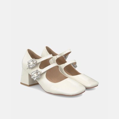 Babies en cuir avec double boucle ALMA EN PENA