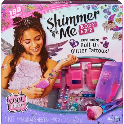 Cool Maker Shimmer Me Tattoo Studio - autocollants de tatouage scintillants SPIN MASTER