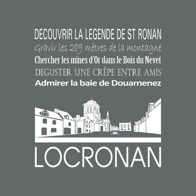 Tableau Mural Locronan RÉGIONALISME CEANOTHE
