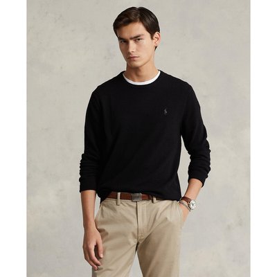 Джемпер с круглым вырезом из шерсти с вышитым логотипом POLO RALPH LAUREN