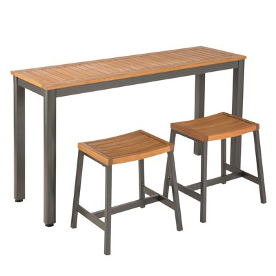 Lot de 2 chaises de jardin en aluminium, ORIS NATERIAL
