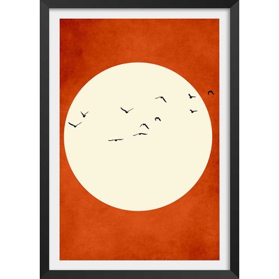 Affiche illustration ""Chaleur rouge"" HEXOA