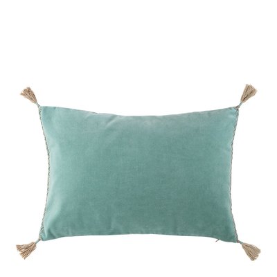 Housse de coussin MATTEO en velours de coton BLANC D’IVOIRE
