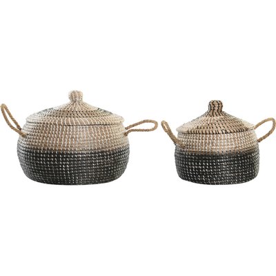 Panier tressé en paille, lot de 2, Balines RECOLLECTION