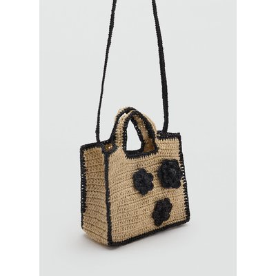 Sac fleurs effet raphia MANGO KIDS