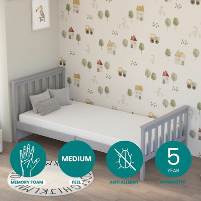 Kids Memory Foam Mattress with Easy Clean Cover ASPIRE