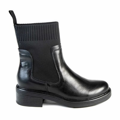 Bottines chaussettes noires femme La Redoute