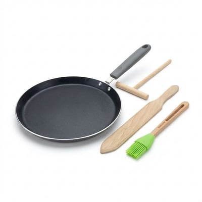 Set de 1 Poêle 26 cm avec 3 ustensiles de cuisine DUCATO ELO