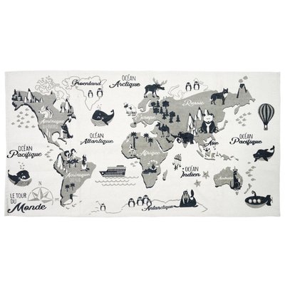 Tapis mappemonde 140x70 DECORATIE