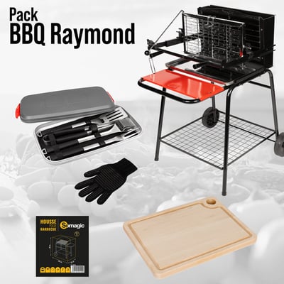 Pack Barbecue charbon vertical, Raymond, RAYMOND SOMAGIC
