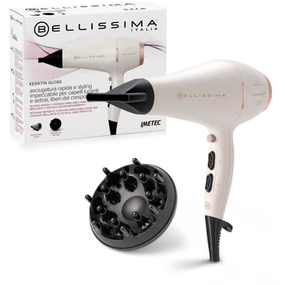 Sèche cheveux professionnel Keratin Gloss BELLISSIMA