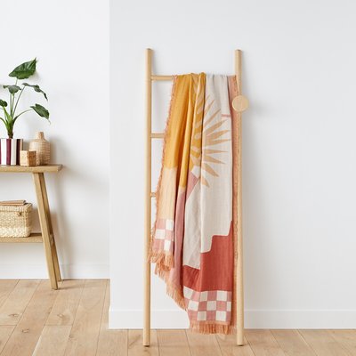 Plaid jacquard frangé, Santorin LA REDOUTE INTERIEURS