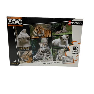 Puzzle 150 pièces Une saison au Zoo - Bon état NATHAN