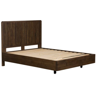 Lit 2 places bois recyclé brun 140 cm QUEENSTOWN PIER IMPORT