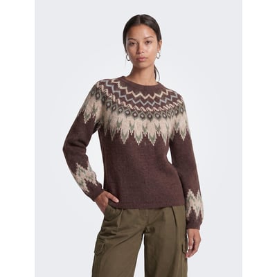Pull manches longues imprimé jacquard ONLY