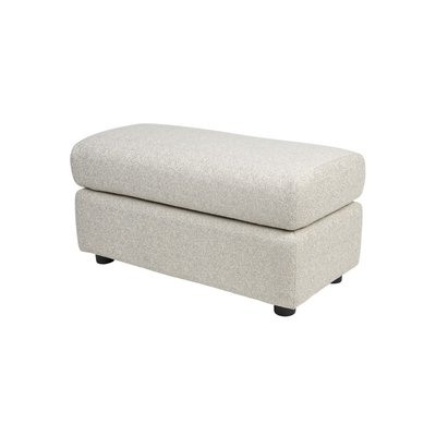 Pouf et banc exétérieur en tissu blanc assé - ZUIVER