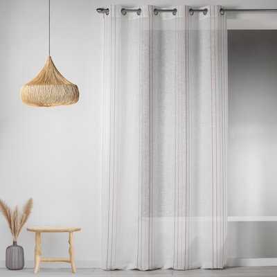 Voilage Design en Etamine à Rayures Verticales HOME MAISON