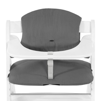 Coussin de chaise haute Select Muslin Dark Grey HAUCK
