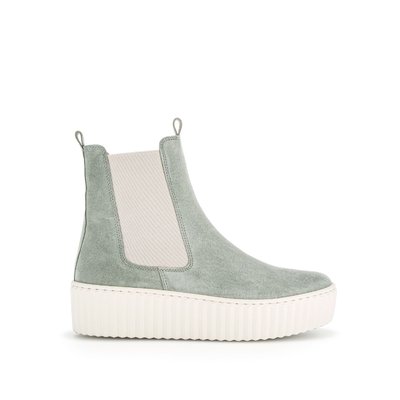 Bottines en nubuk à talon compensé GABOR