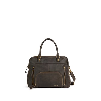 Sac à main en cuir, porté épaule avec bandoulière MACY NAT & NIN