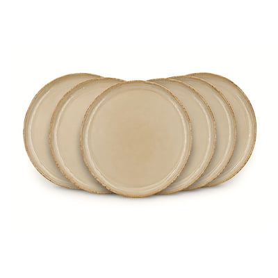Lot de 6 grandes assiettes, DUNE ARTIME
