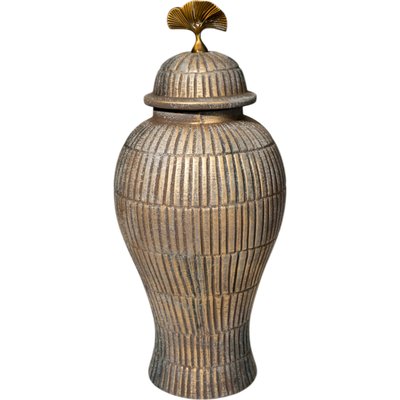 Vase décoratif céramique et métal   style contemporain RECOLLECTION