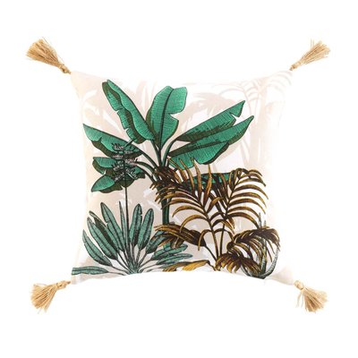 Coussin jungle déhoussable DOUCEUR D'INTÉRIEUR