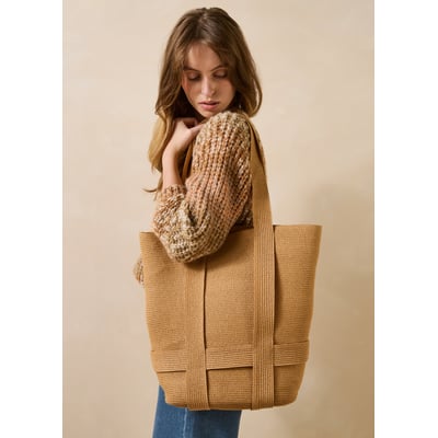 Sac cabas en paille LA FEE MARABOUTEE