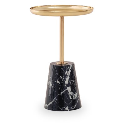 Pedestal Table with Faux Marble Base SO'HOME