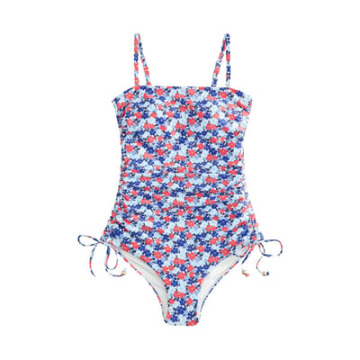 Maillot de bain bandeau gainant et ruché NEXT