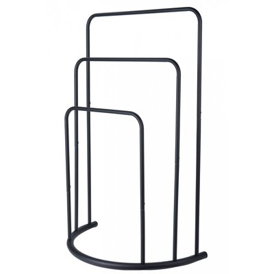 Porte-Serviettes sur Pied en Métal Noir 3 Bras WADIGA