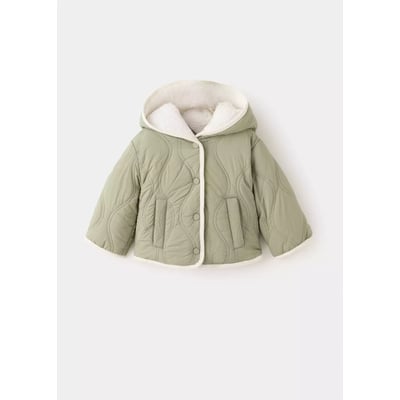 Anorak capuche imitation mouton MANGO BABY