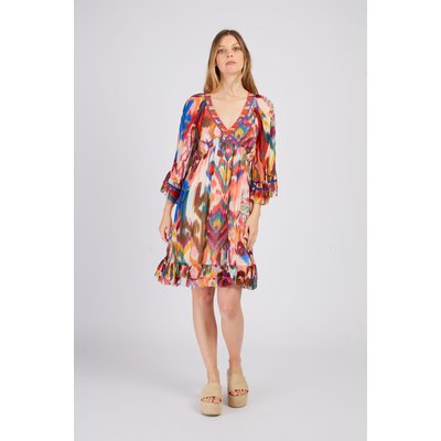 Robe courte imprimée fluide PACOTILLE DERHY