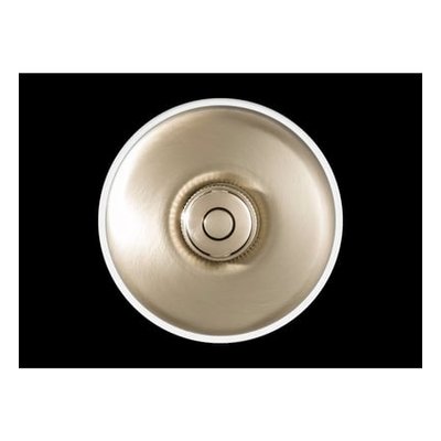 Interrupteur Bouton Poussoir Dimbler 10a Blanc Et Doré Satiné Ø64,5 Mm FONTINI