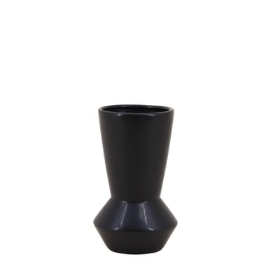 Vase en dolomite géométrique, H20cm ORNAMI