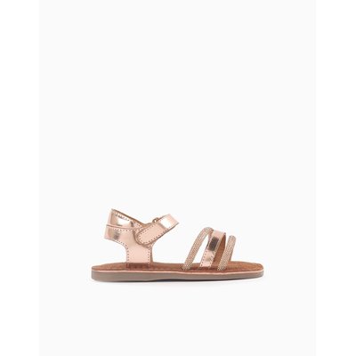 Sandales en Cuir avec Strass ZIPPY