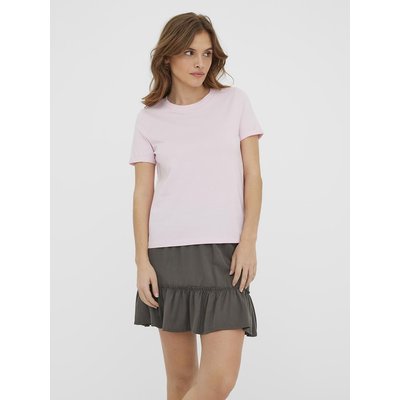 T-Shirt mit rundem Ausschnitt und kurzen Ärmeln VERO MODA