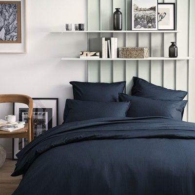 Parure de lit Housse de couette + taie rectangulaire en satin de coton, GRAND HOTEL ESSIX