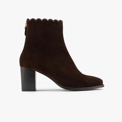 Bottine cuir velours GISELLE MAISON TOUFET