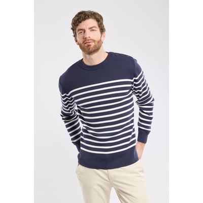 Pull marin rayé en coton GROIX ARMOR-LUX