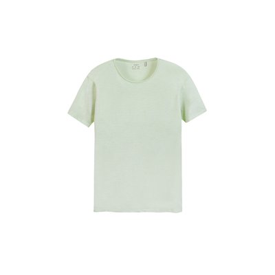 T-shirt col rond coton bio flammé IKKS