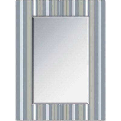 miroir mural contemporain à cadre rayé élégant pour intérieur RECOLLECTION