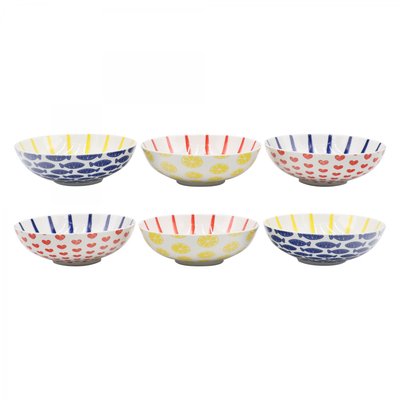 Lot de 6 assiettes creuses, LE PETIT CABANON ARTIME