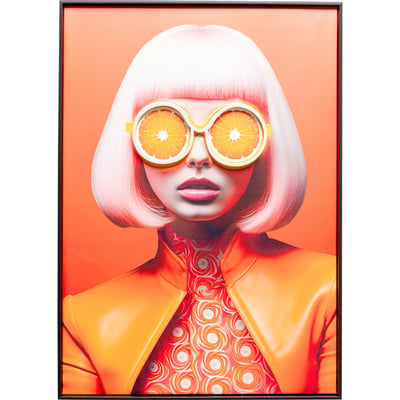 Tableau LED lunettes de soleil oranges KARE DESIGN