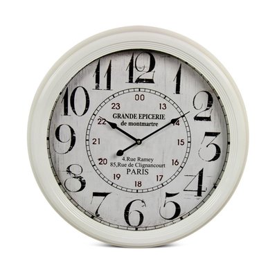 Horloge ancienne murale grande epicerie de DECORATION D’AUTREFOIS
