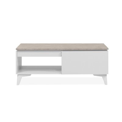 Table basse 1 tiroir 1 niche L100 cm - BERTRIX CALICOSY