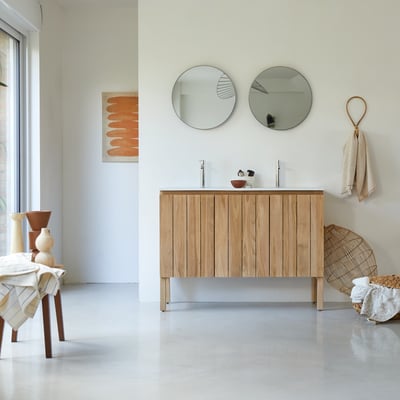 Meuble Salle De Bain en Teck massif, JILL TIKAMOON