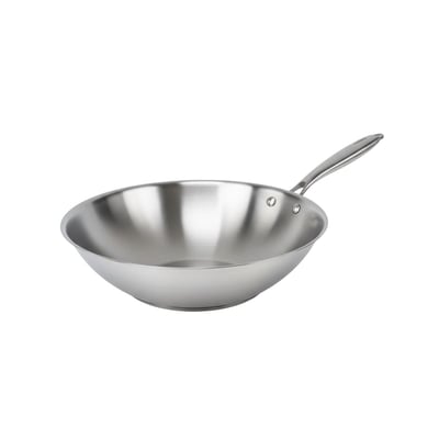 Wok 28 cm en inox 18/10 Triply VITA3 FACKELMANN