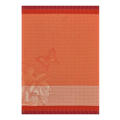 Essuie-mains en Coton, JARDIN DES PAPILLONS LE JACQUARD FRANCAIS