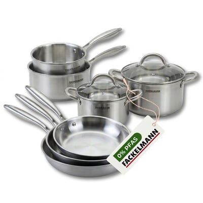 3 poêles 20/26/28, 2 faitouts 20/24, 2 casseroles 14/18 VITA3 FACKELMANN